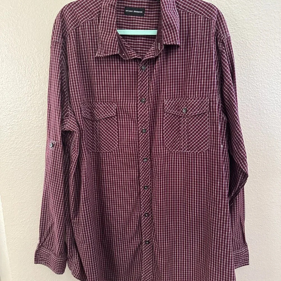 Michael Brandon Long Sleeve Dress Shirt  Size‎ 2XLT - Picture 2 of 8